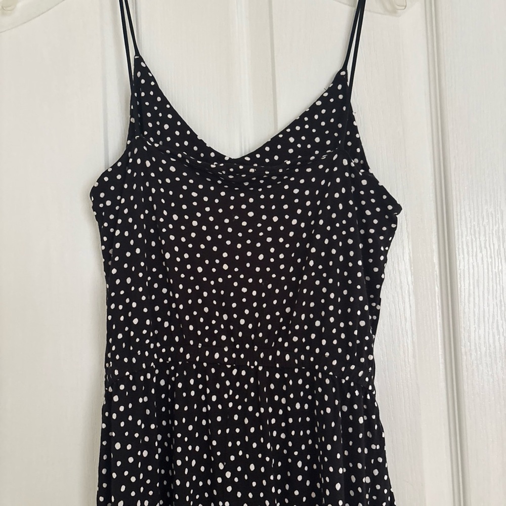 Black and White Polka Dot Jumpsuit M - Picture 5 of 6